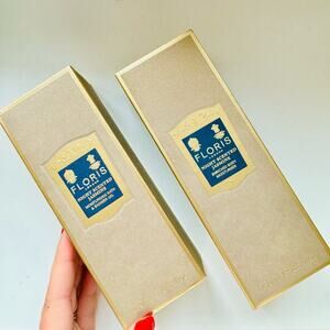 2 NEW FLORIS LONDON Night Scented Jasmine Body Moisturizer Lotion & Bath Gel Set